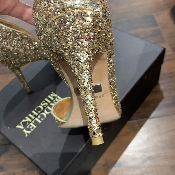 Badgley Mischka glitter heels - Picture 4 of 4